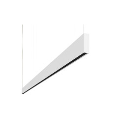 BENEITO FAURE - Luminaria Evo Fly de 1400mm 55W 230Vac 4000K on/off blanca lamas negras 60° up difusor opal