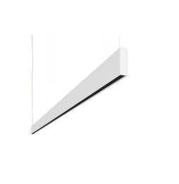 BENEITO FAURE - Luminaria Evo Fly de 1400mm 55W 230Vac 4000K DALI blanca lamas negras 60° up difusor opal