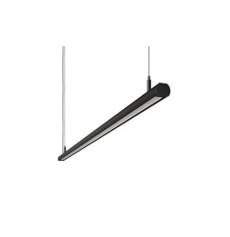 BENEITO FAURE - Luminaria Evo R de 1170mm 38W 230Vac 3000K on/off negra lamas blancas opal 60°