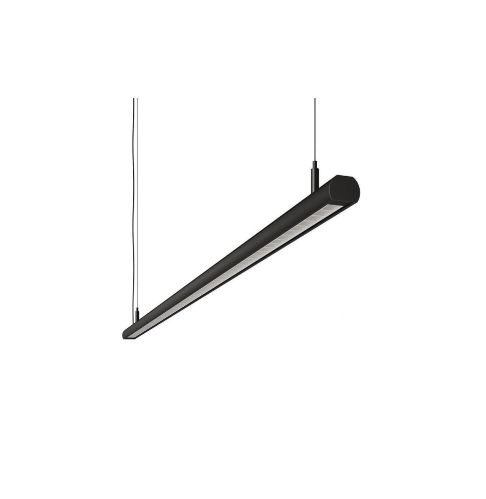 BENEITO FAURE - Luminaria Evo R de 1170mm 38W 230Vac 4000K Casambi negra lamas blancas opal 60°
