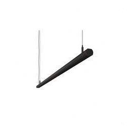 BENEITO FAURE - Luminaria Evo R de 1170mm 38W 230Vac 4000K Push negra lamas negras opal 60°