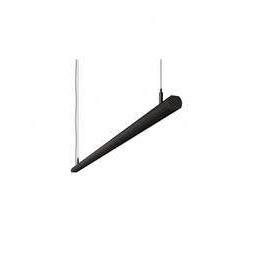 BENEITO FAURE - Luminaria Evo R de 1730mm 56W 230Vac 2700K on/off negra lamas negras opal 60°