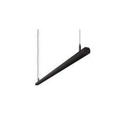 BENEITO FAURE - Luminaria Evo R de 1730mm 56W 230Vac 3000K Casambi negra lamas negras opal 60°