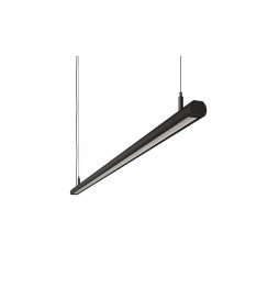 BENEITO FAURE - Luminaria Evo R de 1730mm 56W 230Vac 4000K on/off negra lamas blancas opal 60°