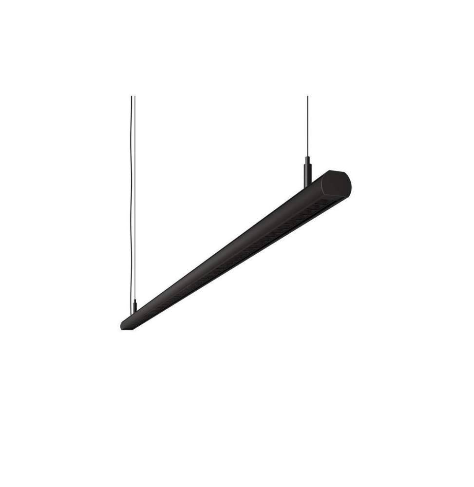 BENEITO FAURE - Luminaria Evo R de 2290mm 74W 230Vac 2700K DALI negra lamas negras opal 60°