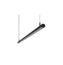 BENEITO FAURE - Luminaria Evo R de 2290mm 74W 230Vac 3000K Casambi negra lamas blancas opal 60°