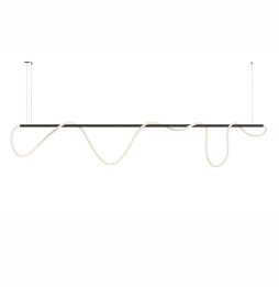 BENEITO FAURE - Luminaria Kaa Line de 1600mm LED 1500mm 60W 230Vac 2700K on/off negra