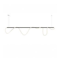 Luminaria Kaa Line de 1600mm LED 1500mm 60W 230Vac 2700K DALI negra