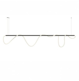 BENEITO FAURE - Luminaria Kaa Line de 1600mm LED 1500mm 60W 230Vac RGB Tuya negra