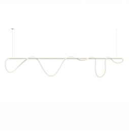 BENEITO FAURE - Luminaria Kaa Line de 2500mm LED 1500mm 100W 230Vac 2700K on/off blanca