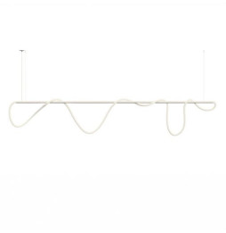 BENEITO FAURE - Luminaria Kaa Line de 2500mm LED 1500mm 100W 230Vac 2700K DALI blanca