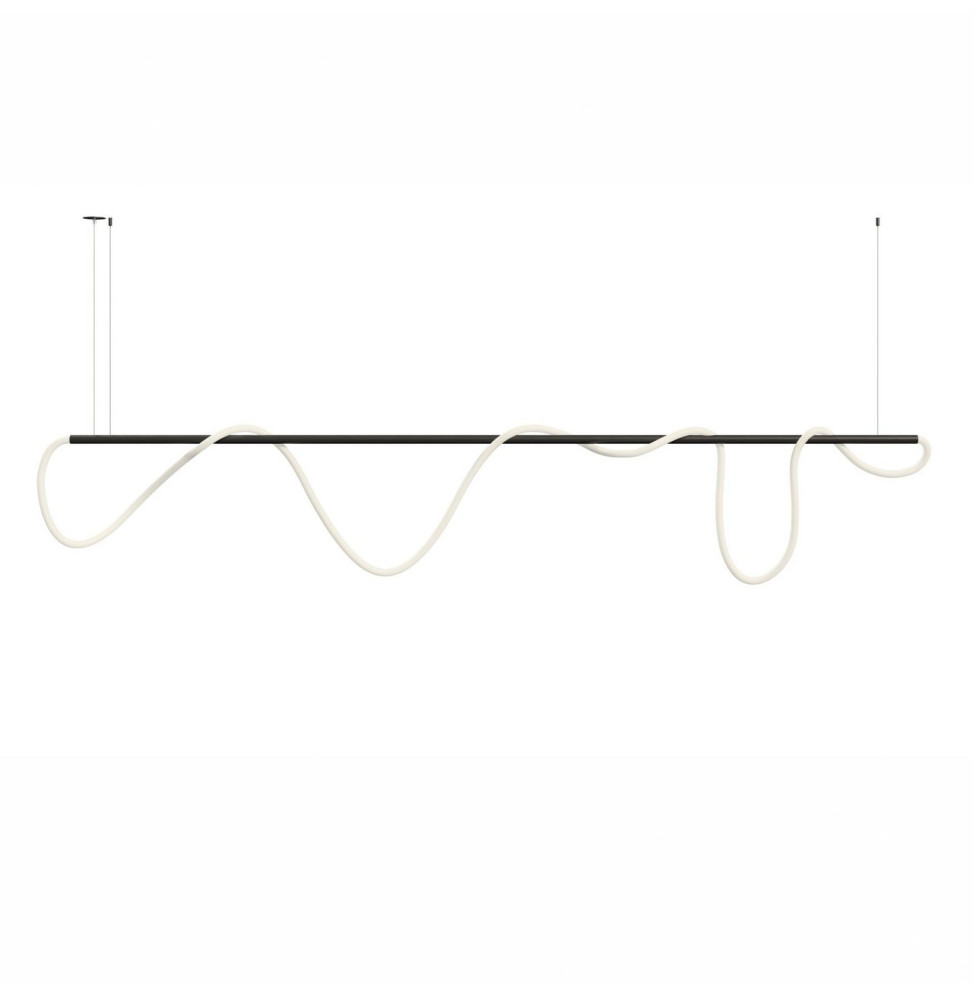 Luminaria Kaa Line de 2500mm LED 1500mm 100W 230Vac 2700K DALI negra