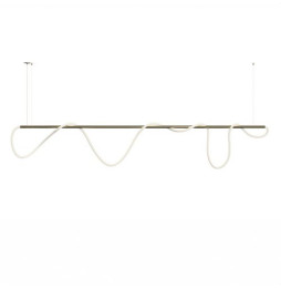 BENEITO FAURE - Luminaria Kaa Line de 2500mm LED 1500mm 100W 230Vac 4000K on/off oro