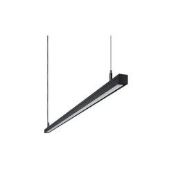 BENEITO FAURE - Luminaria Evo Mini de 1170mm 38W 230Vac 3000K DALI negra lamas blancas 60°
