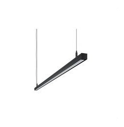 BENEITO FAURE - Luminaria Evo Mini de 1730mm 56W 230Vac 2700K Casambi negra lamas blancas 60°
