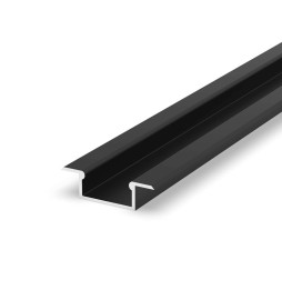FARO - Perfil empotrable 8mm 1,9m negro