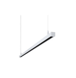 BENEITO FAURE - Luminaria Evo Mini de 2290mm 74W 230Vac 2700K DALI blanca lamas negras 60°