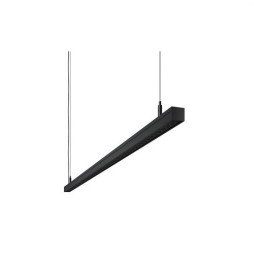 BENEITO FAURE - Luminaria Evo Mini de 2290mm 74W 230Vac 3000K Push negra lamas negras 60°