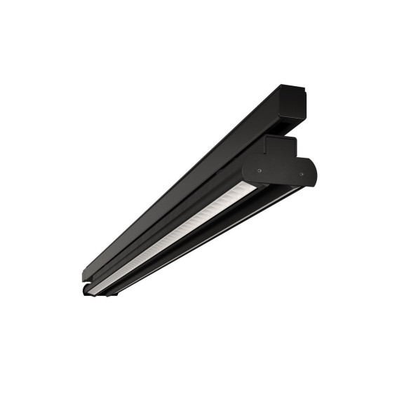 BENEITO FAURE - Luminaria Evo Track para carril de 610mm 38W 230Vac 3000K on/off negra lamas blancas 60°