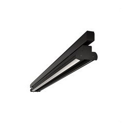 BENEITO FAURE - Luminaria Evo Track para carril de 890mm 56W 230Vac 2700K on/off negra lamas blancas 60°