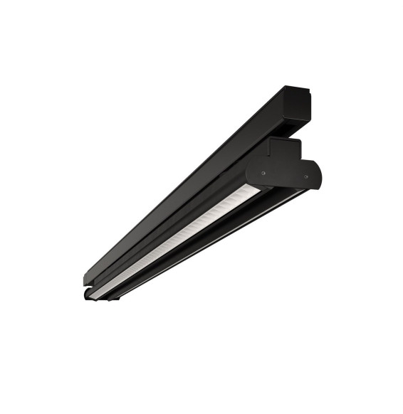 BENEITO FAURE - Luminaria Evo Track para carril de 890mm 56W 230Vac 3000K on/off negra lamas blancas 60°