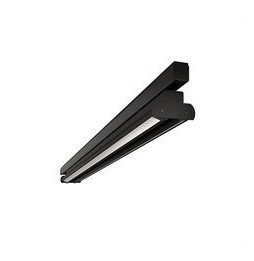 BENEITO FAURE - Luminaria Evo Track para carril de 890mm 56W 230Vac 3000K on/off negra lamas blancas 60°
