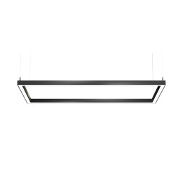 BENEITO FAURE - Luminaria Mirrow de 1050x600mm 94W 230Vac 2700K DALI negra con porta equipos