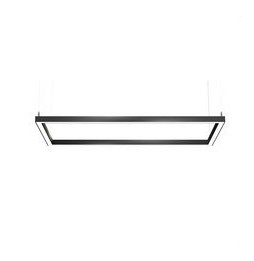 BENEITO FAURE - Luminaria Mirrow de 1050x600mm 94W 230Vac 3000K on/off negra con porta equipos