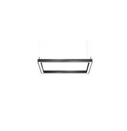 BENEITO FAURE - Luminaria Mirrow de 600x600mm 69W 230Vac 2700K Push negra con porta equipos