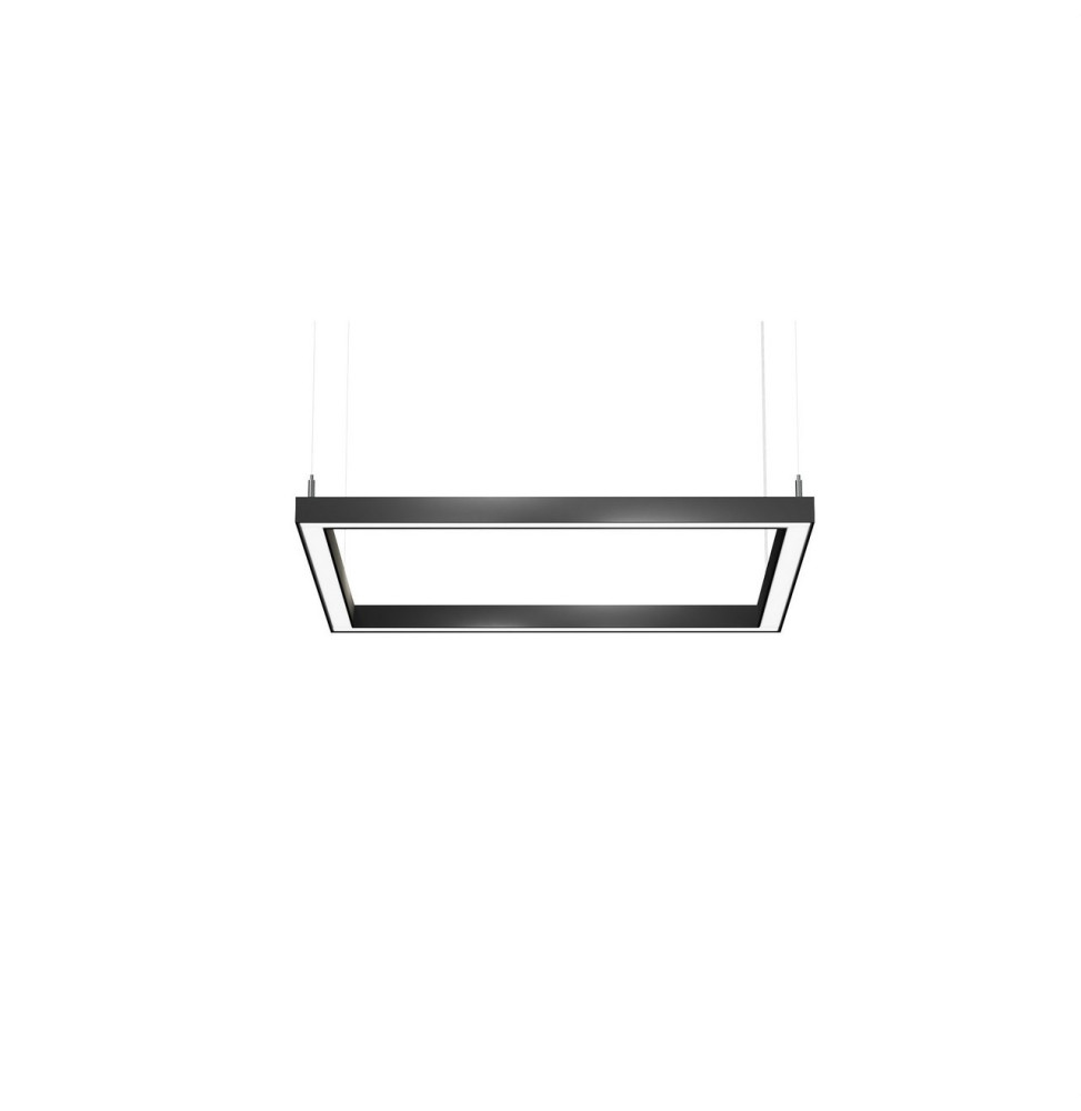 BENEITO FAURE - Luminaria Mirrow de 600x600mm 69W 230Vac 3000K on/off negra con porta equipos