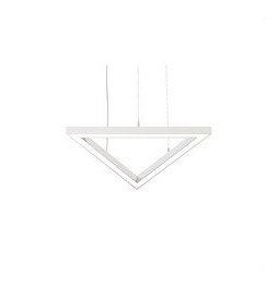 BENEITO FAURE - Luminaria Tax triangulo 600mm 36W 230Vac RGBW Casambi blanca con caja porta equipos