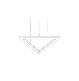 BENEITO FAURE - Luminaria Tax triangulo 600mm 52W 230Vac 2700K Push blanca con caja porta equipos