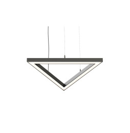 BENEITO FAURE - Luminaria Tax triangulo 600mm 52W 230Vac 2700K DALI negra con caja porta equipos