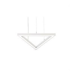 BENEITO FAURE - Luminaria Tax triangulo 600mm 52W 230Vac 3000K on/off blanca con caja porta equipos