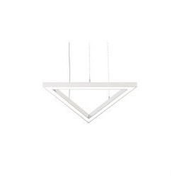 BENEITO FAURE - Luminaria Tax triangulo 600mm 52W 230Vac 3000K Push blanca con caja porta equipos
