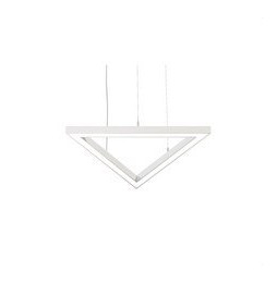 BENEITO FAURE - Luminaria Tax triangulo 600mm 52W 230Vac 4000K on/off blanca con caja porta equipos