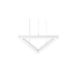 BENEITO FAURE - Luminaria Tax triangulo 600mm 52W 230Vac 4000K Push blanca con caja porta equipos