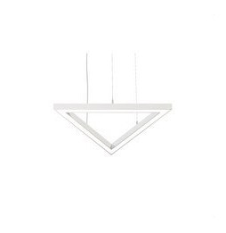 BENEITO FAURE - Luminaria Tax triangulo 600mm 64W 230Vac 2700K Casambi blanca con caja porta equipos