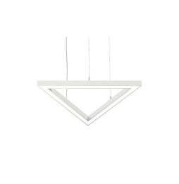 BENEITO FAURE - Luminaria Tax triangulo 600mm 64W 230Vac 3000K Tuya blanca con caja porta equipos