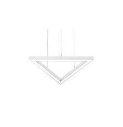 BENEITO FAURE - Luminaria Tax triangulo 600mm 64W 230Vac 4000K Tuya blanca con caja porta equipos