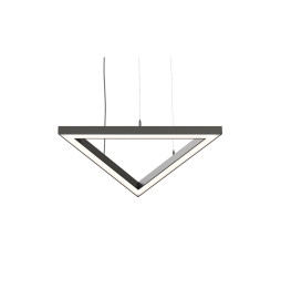BENEITO FAURE - Luminaria Tax triangulo 600mm 64W 230Vac 4000K Casambi negra con caja porta equipos