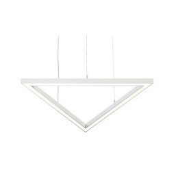 BENEITO FAURE - Luminaria Tax triangulo 840mm 50W 230Vac RGBW Tuya blanca con caja porta equipos