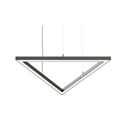 BENEITO FAURE - Luminaria Tax triangulo 840mm 72W 230Vac 2700K on/off negra con caja porta equipos