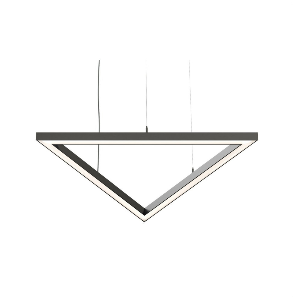 BENEITO FAURE - Luminaria Tax triangulo 840mm 72W 230Vac 3000K on/off negra con caja porta equipos