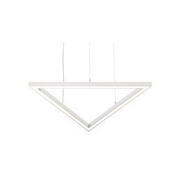 BENEITO FAURE - Luminaria Tax triangulo 840mm 72W 230Vac 4000K DALI blanca con caja porta equipos