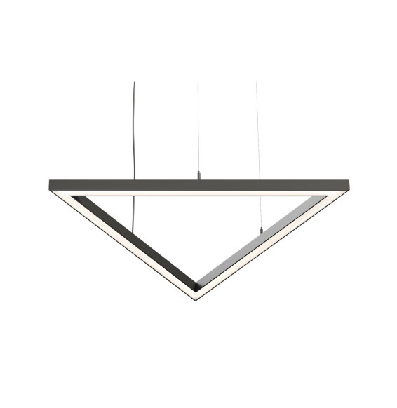 BENEITO FAURE - Luminaria Tax triangulo 840mm 72W 230Vac 4000K on/off negra con caja porta equipos