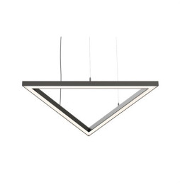 BENEITO FAURE - Luminaria Tax triangulo 840mm 72W 230Vac 4000K on/off negra con caja porta equipos