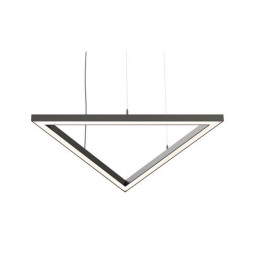 BENEITO FAURE - Luminaria Tax triangulo 840mm 72W 230Vac 4000K Push negra con caja porta equipos