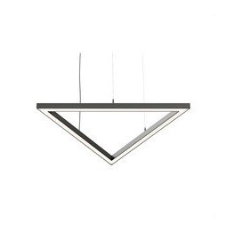 BENEITO FAURE - Luminaria Tax triangulo 840mm 72W 230Vac 4000K Push negra con caja porta equipos