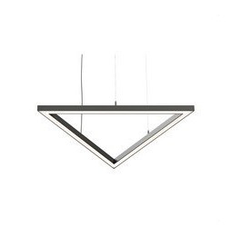 BENEITO FAURE - Luminaria Tax triangulo 840mm 90W 230Vac 4000K Casambi negra con caja porta equipos